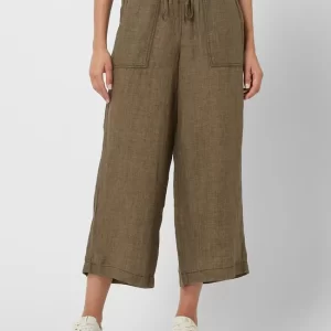 S.Oliver RED LABEL Culotte Aus Leinen – Khaki 13