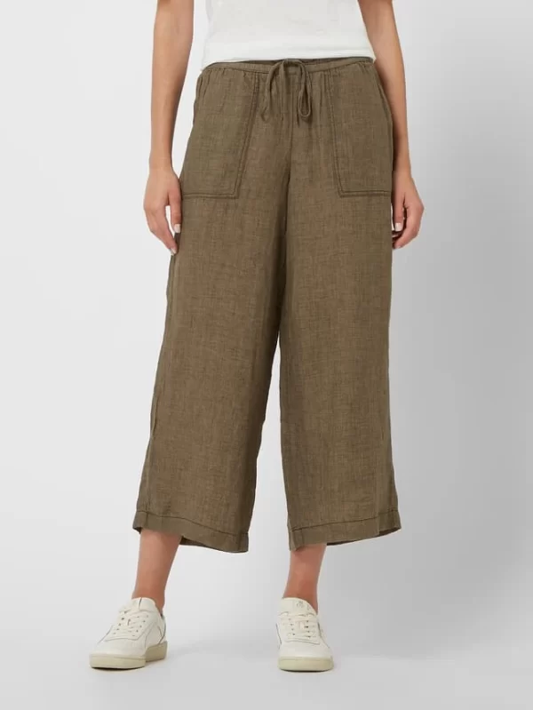S.Oliver RED LABEL Culotte Aus Leinen – Khaki 5