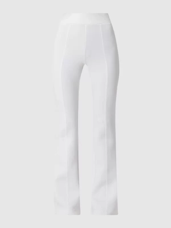 Guess Activewear Flared Leggings Aus Scuba – Weiß 3