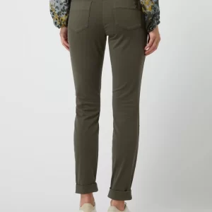 Luisa Cerano Skinny Fit Hose Mit Stretch-Anteil – Olivgrün 15