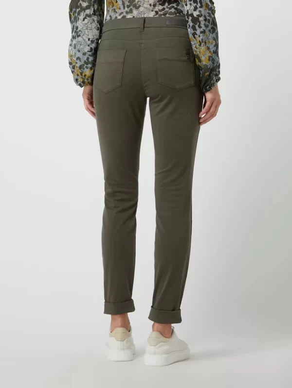 Luisa Cerano Skinny Fit Hose Mit Stretch-Anteil – Olivgrün 6