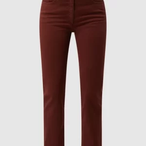 Zerres Straight Fit Jeans Mit Stretch-Anteil Modell ‘Cora’ – Dunkelrot 9