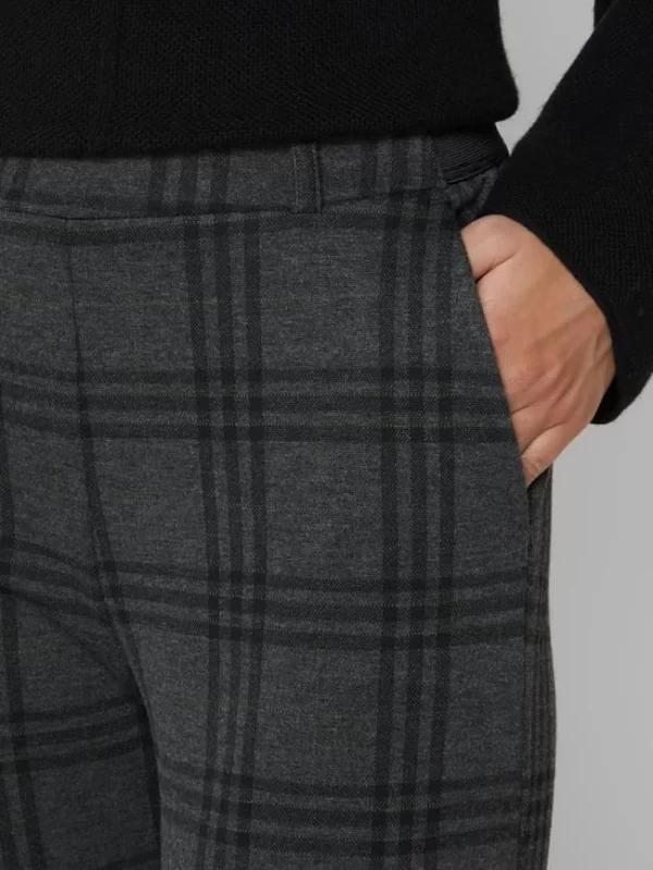 Tom Tailor Culotte Mit Karomuster – Anthrazit 4