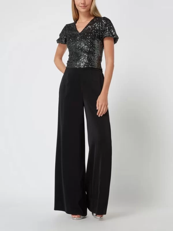 V By Vera Mont Palazzohose Mit Stretch-Anteil – Schwarz 1