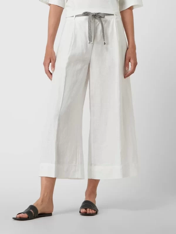 Gerry Weber Culotte Aus Leinen – Offwhite 5