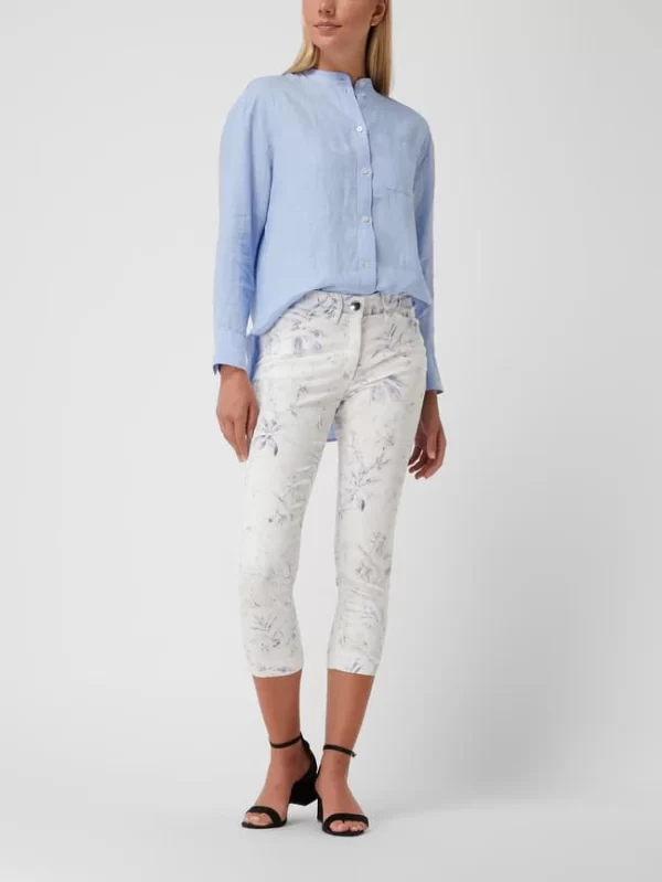 Zerres Caprihose Aus Lyocellmischung Modell ‘Twiggy’ – Weiß 1