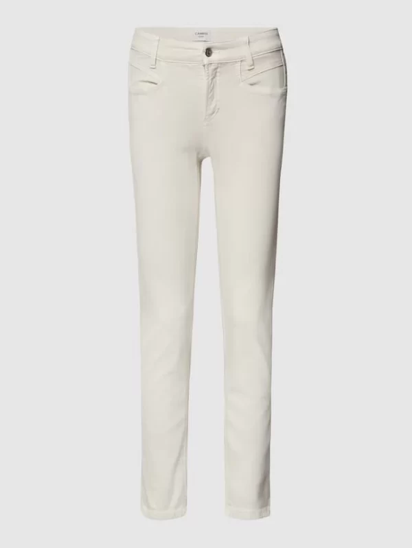 Cambio Mid Rise Jeans Im Straight Fit – Sand 3