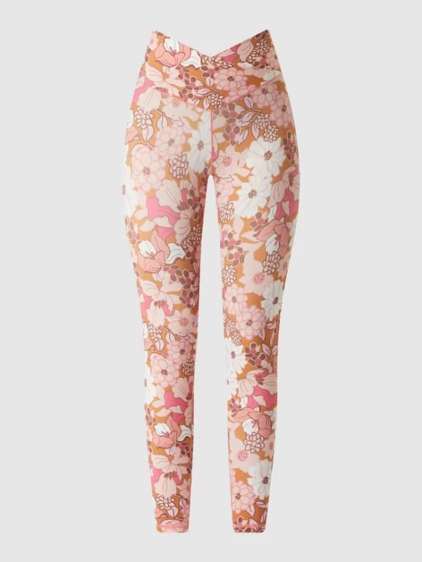 Aerie Sportleggings Mit Floralem Muster – Rosa 3