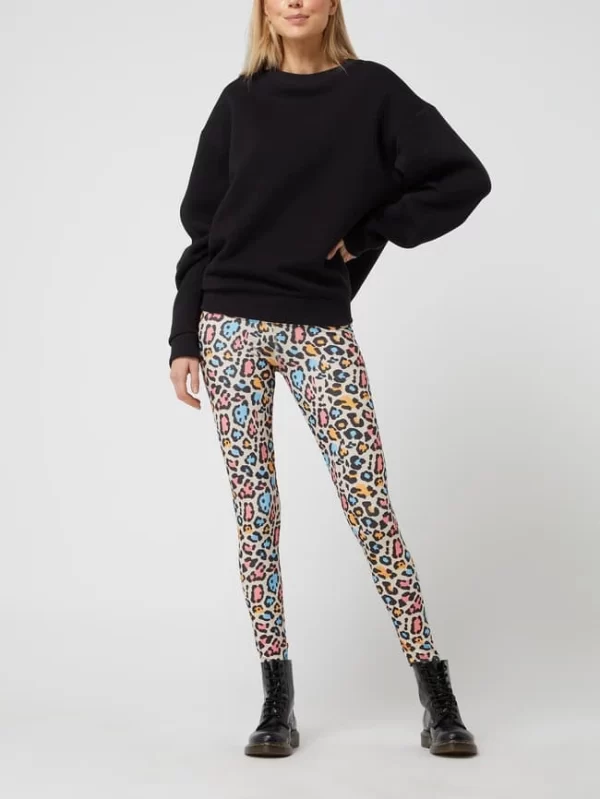 Frieda & Freddies Sportleggings Mit Leopardenmuster – Beige 1
