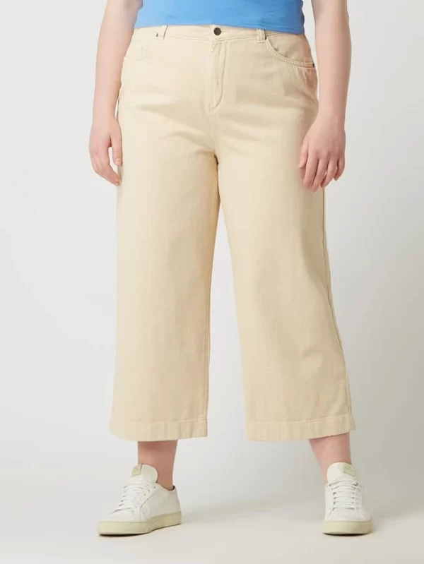 Tom Tailor Plus Loose Fit Culotte Aus Denim – Sand 5