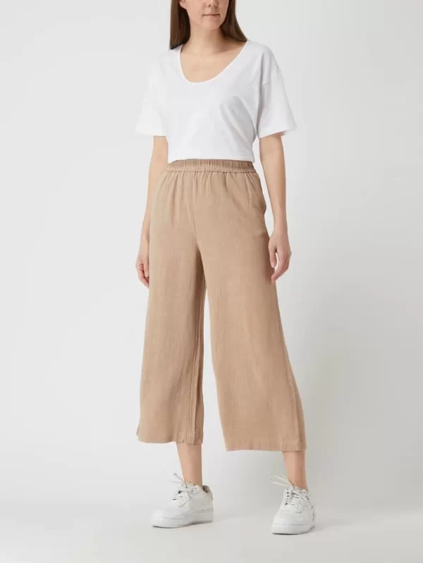 Pieces Culotte Aus Viskose-Leinen-Mix Modell ‚Vinsty‘ – Terrakotta 1