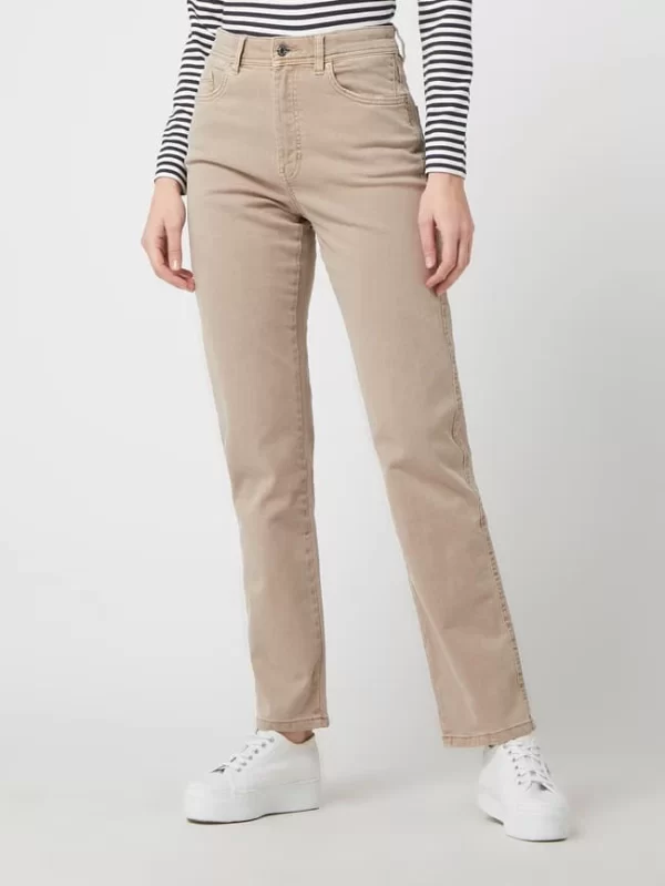 Esprit Straight Fit High Rise Jeans Mit Stretch-Anteil – Taupe 5