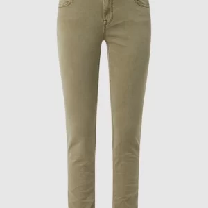 Buena Vista Slim Fit Jeans Mit Label-Applikation – Olivgrün 9
