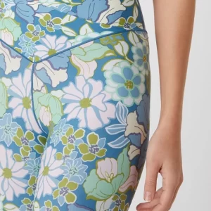 Aerie Sportleggings Mit Floralem Muster – Hellblau 11