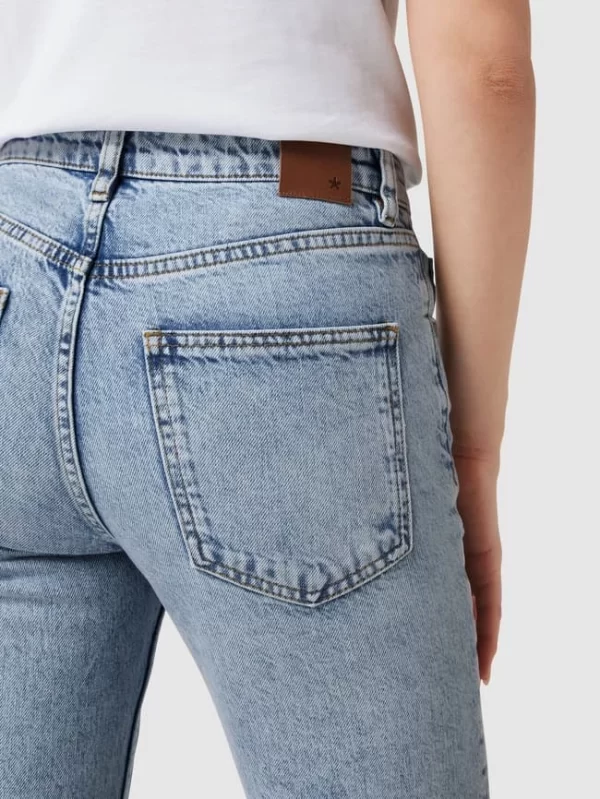 Jake*s Casual Straight Fit Jeans Aus Baumwolle – Hellblau Meliert 4
