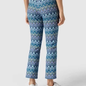 Cambio Hose Mit Allover-Muster – Blau 15