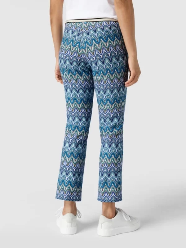 Cambio Hose Mit Allover-Muster – Blau 6