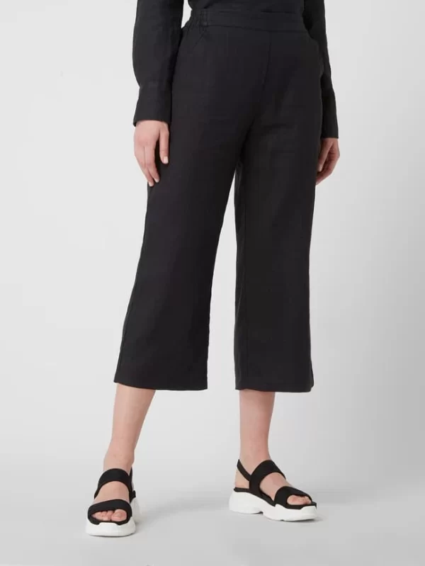 Emily Van Den Bergh Culotte Aus Leinen – Schwarz 5