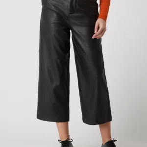 Tom Tailor Denim High Waist Culotte In Leder-Optik – Schwarz 13