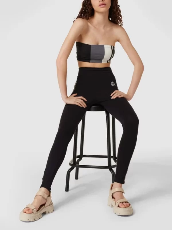 Adidas Originals Leggings Mit Galonstreifen – Schwarz 1