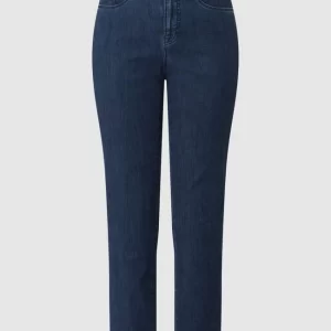 Brax Feminin Fit Cropped Jeans Mit Stretch-Anteil Modell ‘Caro’ – Dunkelblau 9
