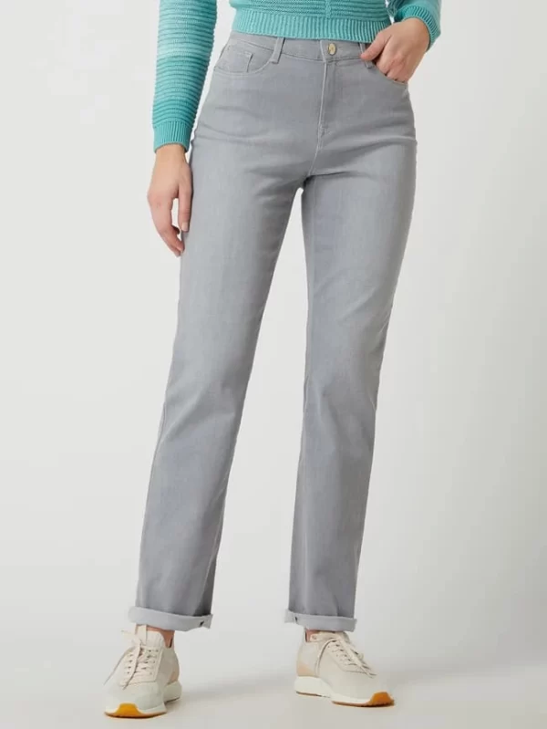 Brax Feminine Fit Jeans Mit Stretch-Anteil Modell ‘Carola’ – Hellgrau 5