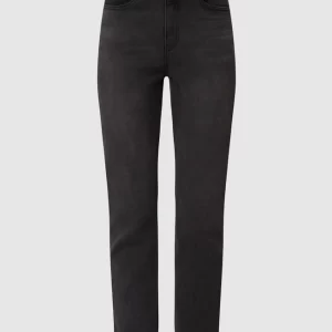 Vila Straight Fit Jeans Mit Stretch-Anteil Modell ‘Stray’ – Schwarz 9