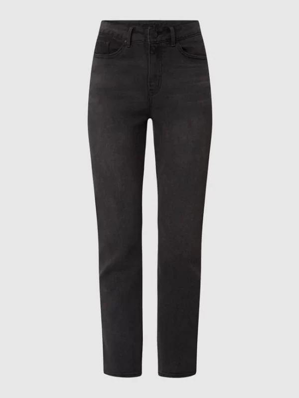 Vila Straight Fit Jeans Mit Stretch-Anteil Modell ‘Stray’ – Schwarz 3
