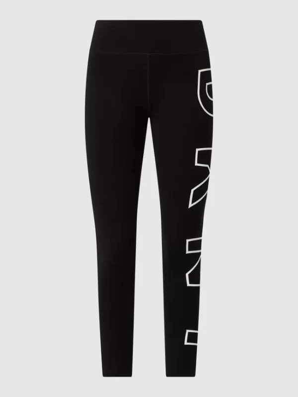 DKNY PERFORMANCE High Waist Sportleggings Mit Logo-Print – Weiß 3