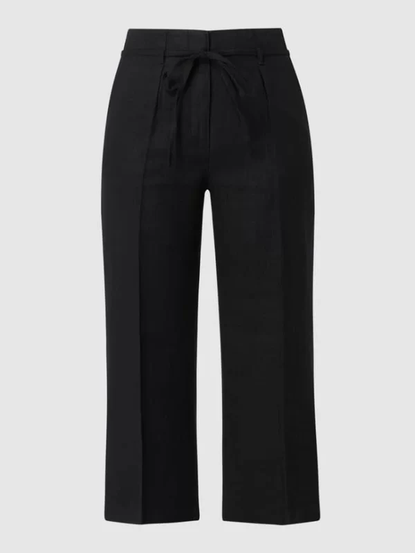 Taifun Culotte Aus Leinen – Schwarz 3