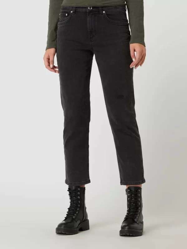 Tom Tailor Straight Fit Jeans Mit Stretch-Anteil Modell ‘Kate’ – Schwarz 5