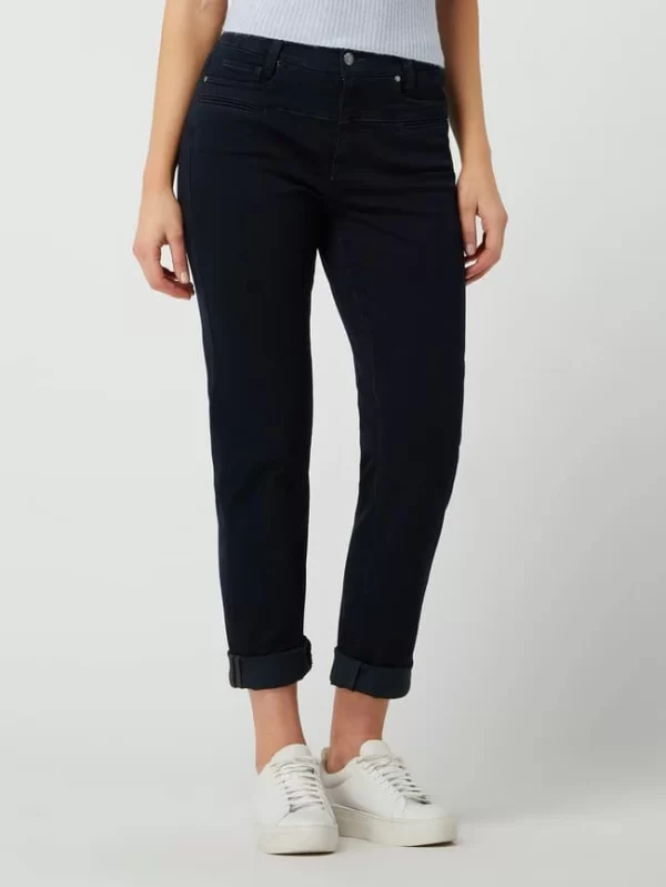 Cambio Straight Fit Jeans Mit Stretch-Anteil Modell ‘Pearlie’ – Dunkelblau 5
