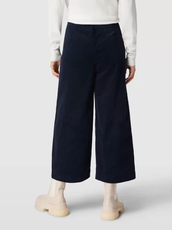ICHI Culotte In Cord-Optik – Marineblau 6