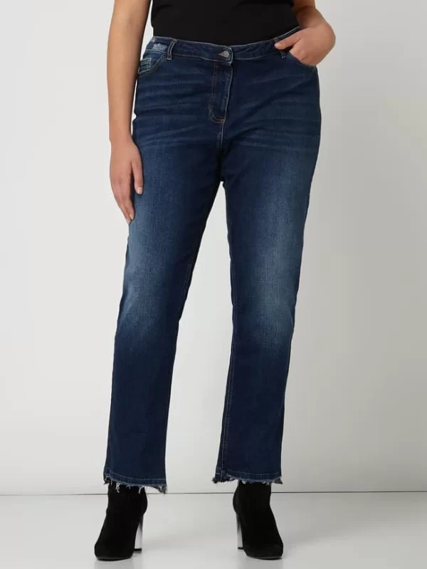 Persona By Marina Rinaldi PLUS SIZE Perfect Fit Jeans Im Used Look – Marineblau 5