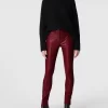 HUGO Leggings In Leder-Optik – Kirschrot 19