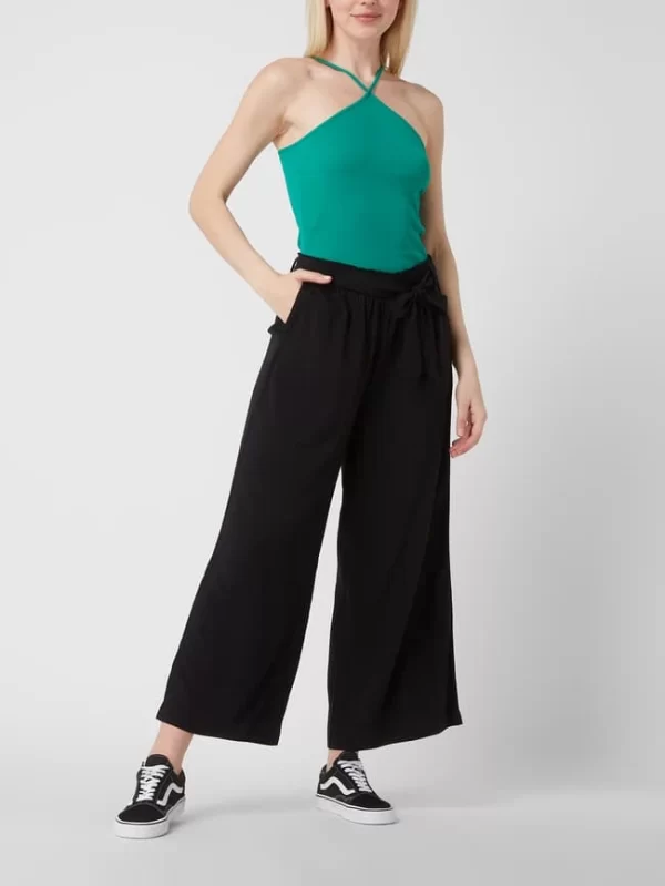 Edc By Esprit Culotte Mit Gürtel Zum Binden – Schwarz 1