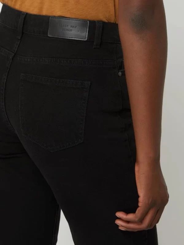 Noisy May Straight Fit Jeans Mit Label-Patch Modell ‘Amanda’ – Schwarz 4