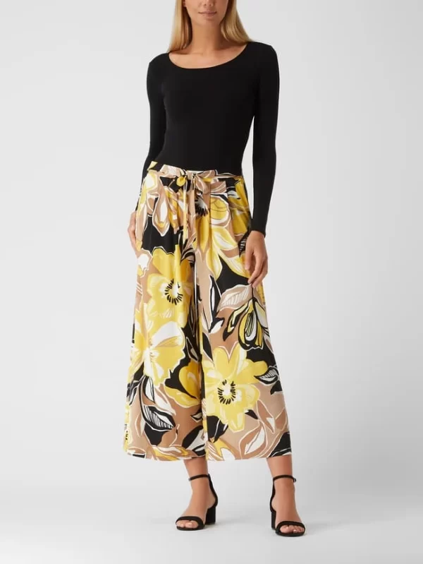 Betty Barclay Culotte Mit Floralem Muster – Gelb 1