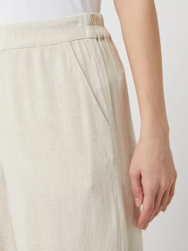 MOSS COPENHAGEN Culotte Mit Leinen-Anteil Modell ‚Mariet‘ – Beige 4