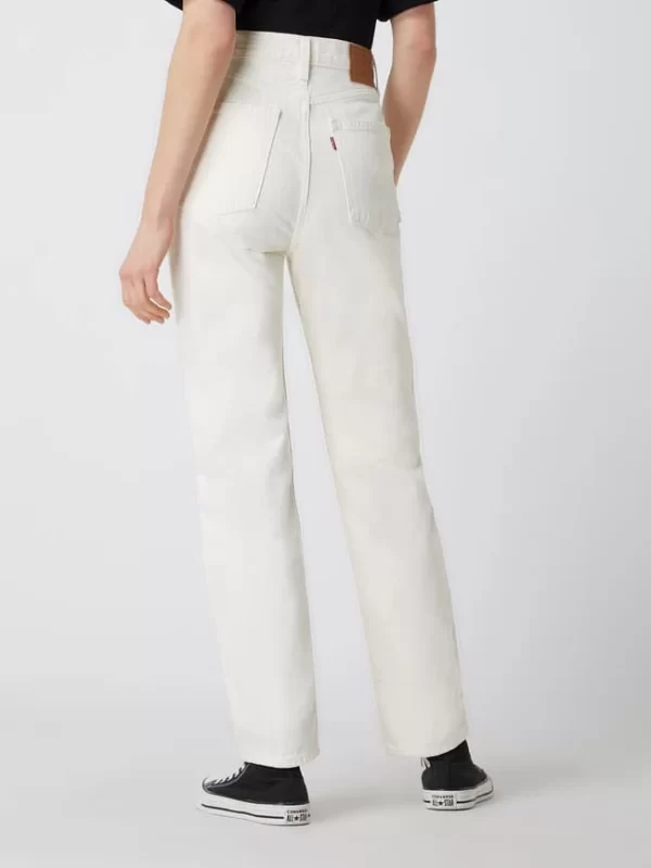 Levi’s® Slim Straight Fit High Waist Jeans Aus Baumwolle Modell ’70s™’ – Offwhite 6