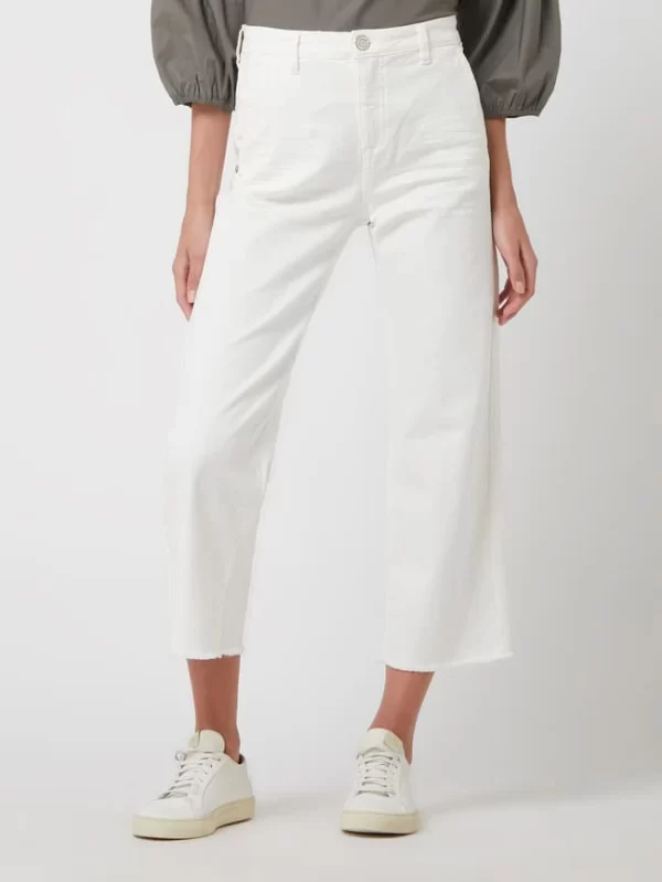 Opus Cropped Jeans Mit Stretch-Anteil Modell ‘Marny’ – Offwhite 5