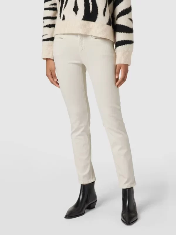 Cambio Mid Rise Jeans Im Straight Fit – Sand 5