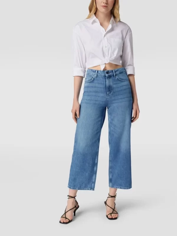 Marc O’Polo Jeans Mit Label-Patch Aus Leder – Hellblau 1