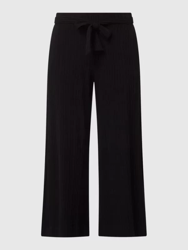 Tom Tailor Culotte Mit Rippenstruktur – Schwarz 3