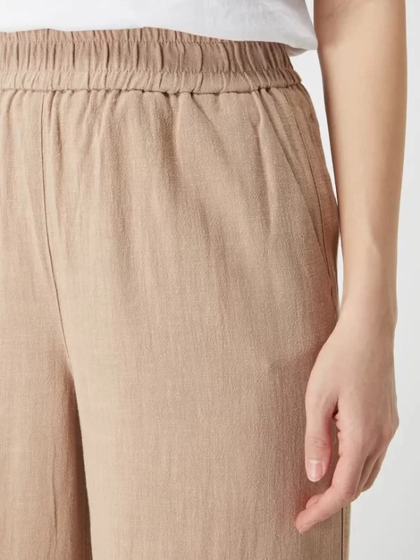Pieces Culotte Aus Viskose-Leinen-Mix Modell ‚Vinsty‘ – Terrakotta 4