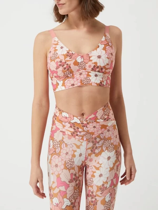 Aerie Sportleggings Mit Floralem Muster – Rosa 5