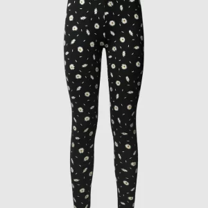 URBAN CLASSICS Leggings Mir Floralem Muster – Schwarz 9