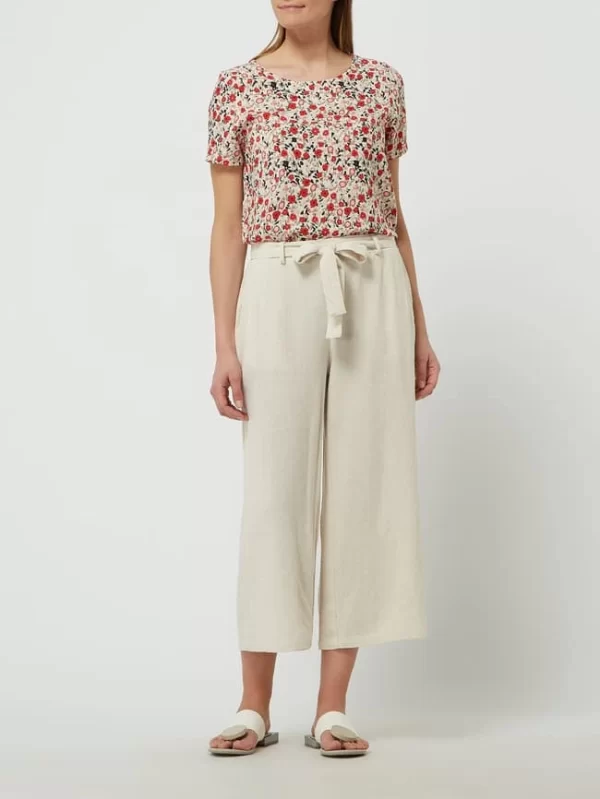 Kaffe Culotte Mit Leinen-Anteil Modell ‚Kaliny‘ – Sand 1
