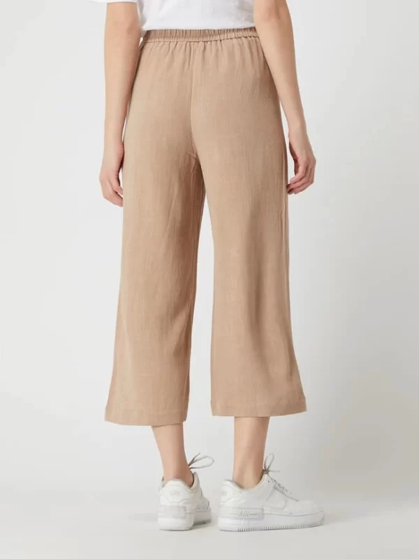Pieces Culotte Aus Viskose-Leinen-Mix Modell ‚Vinsty‘ – Terrakotta 6