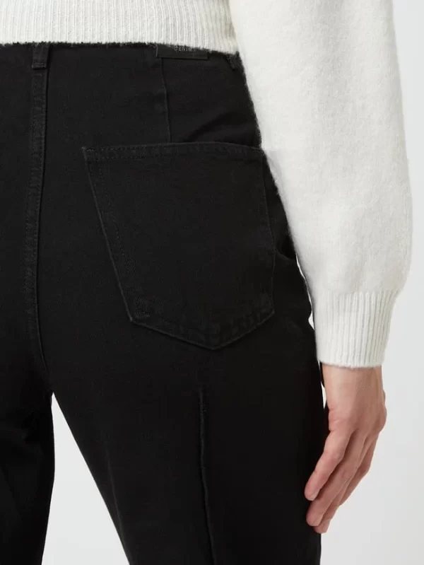 Mango High Waist Jeans Aus Baumwolle Modell ‘Priscila’ – Schwarz 4